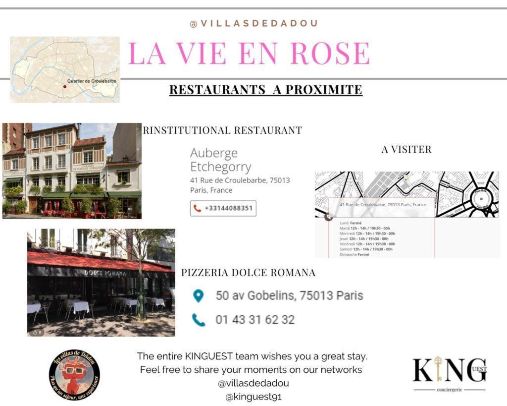 Luxury Paris La Vie En Rose Jacuzzi Terrasse Parking Lejlighed Eksteriør billede